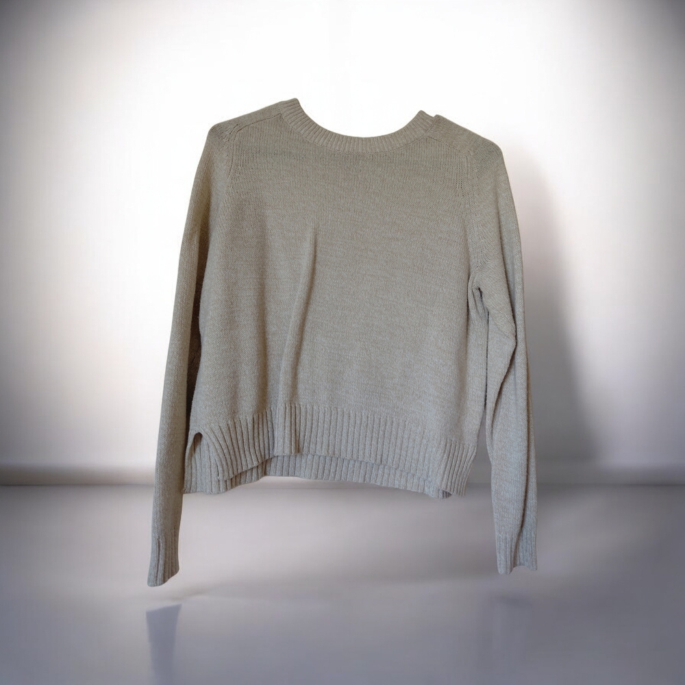 H&M Women's Beige Crew Neck Sweater